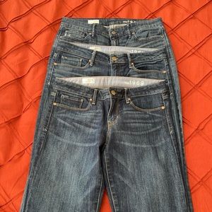 (3) Gap Sexy Boot Jeans